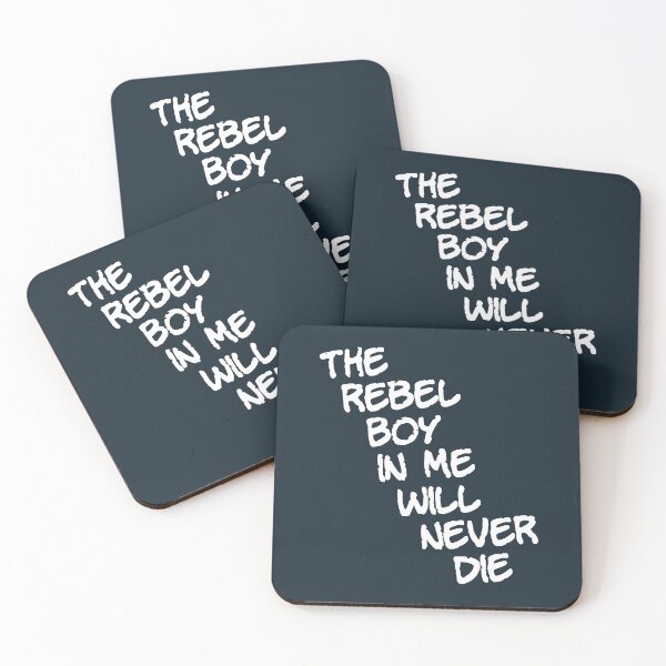 Item preview, The rebel boy in me will never die (white) designed and sold by SolidEarthArt.