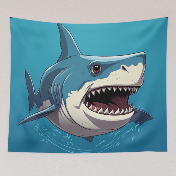 Item preview, Cartoon Shark 3 designed and sold by AstroRisq.