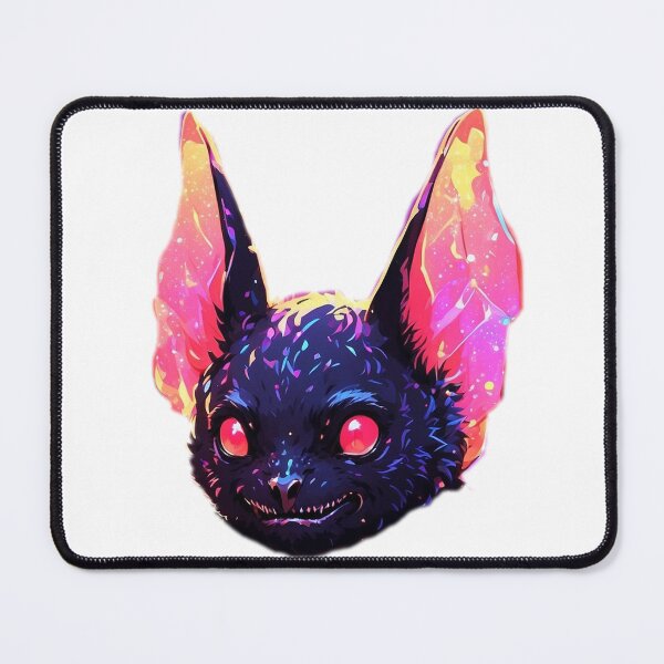 Item preview, Gothic black bat face designed and sold by LevCreates.
