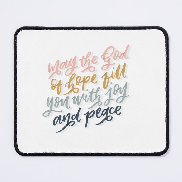 Item preview, Romans 15:11 May the God of Hope Fill You with Joy and Peace designed and sold by camillegraphy.