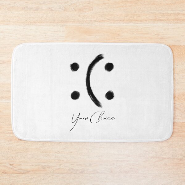 Item preview, Smile and Frown, Happy and Sad  - Your Choice, You Decide.  Black Version designed and sold by Amanda Lucas.