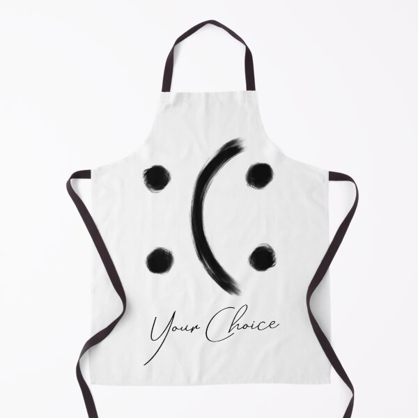 Item preview, Smile and Frown, Happy and Sad - Your Choice, You Decide. Black Version designed and sold by Amanda Lucas.