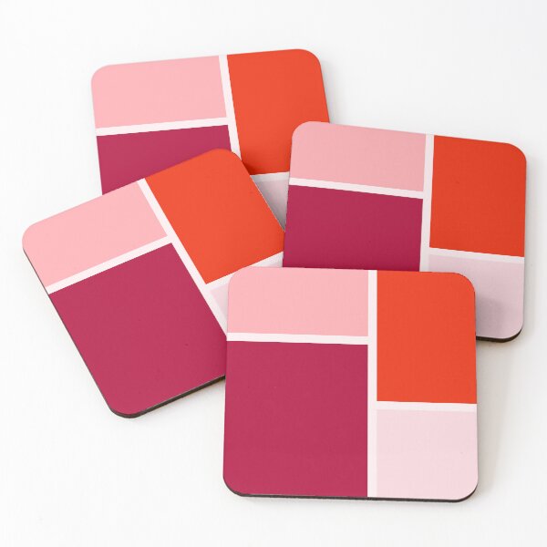 Item preview, Red Shades Color Block Pattern designed and sold by Jeallan Designs.