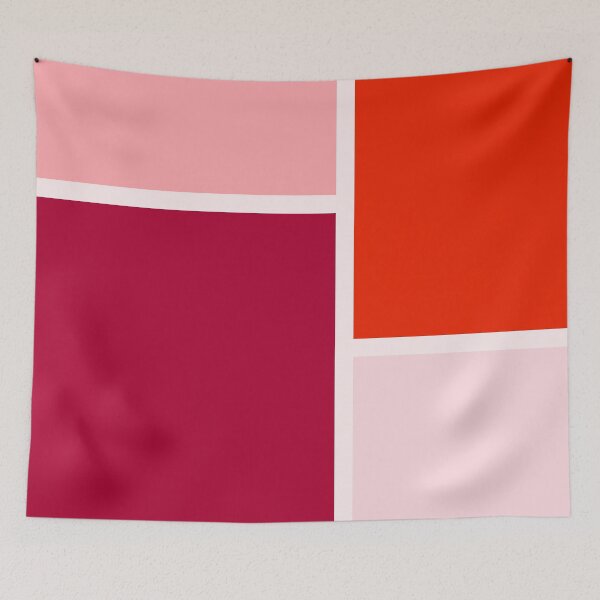 Item preview, Red Shades Color Block Pattern designed and sold by Jeallan Designs.