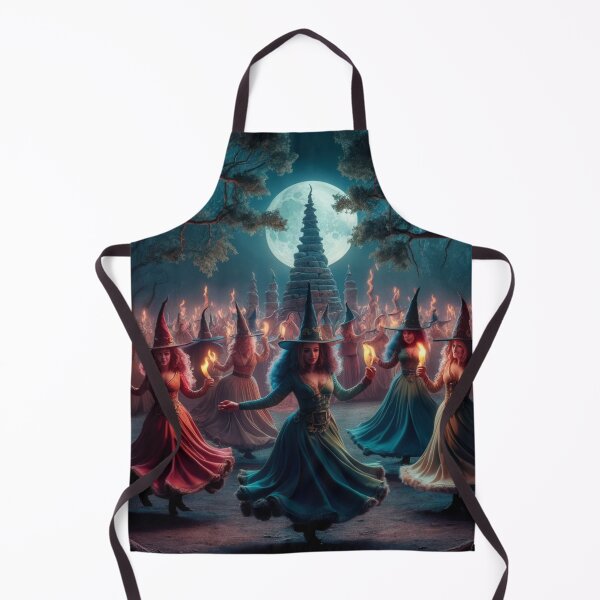 Item preview, "Witches Dancing ". Funny Group of witches Dancing with flame of fire in their hands. designed and sold by Obinne.