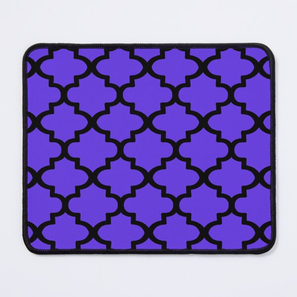 Item preview, Quatrefoil Pattern In Black Outline On Lilac designed and sold by taiche.