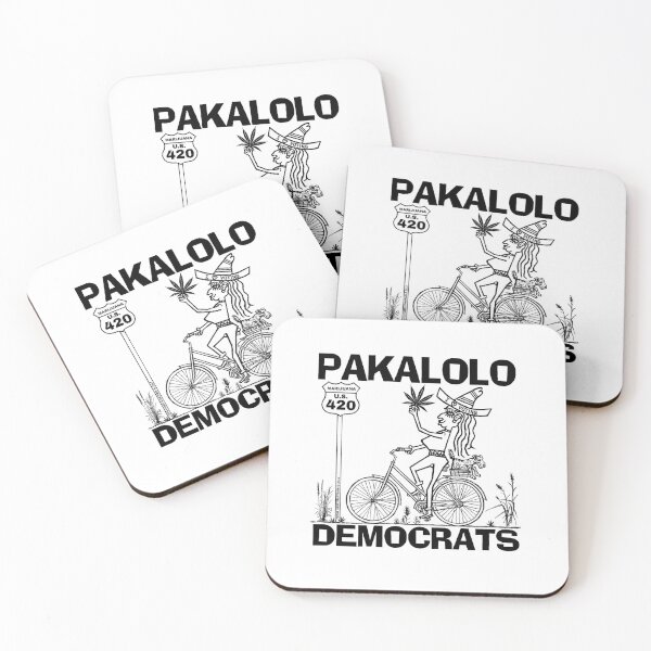 Item preview, PAKALOLO DEMOCRATS ~ HAWAII ~ BICYCLE ~ DOG ~ (V-4-168) designed and sold by RodeoMalibu.