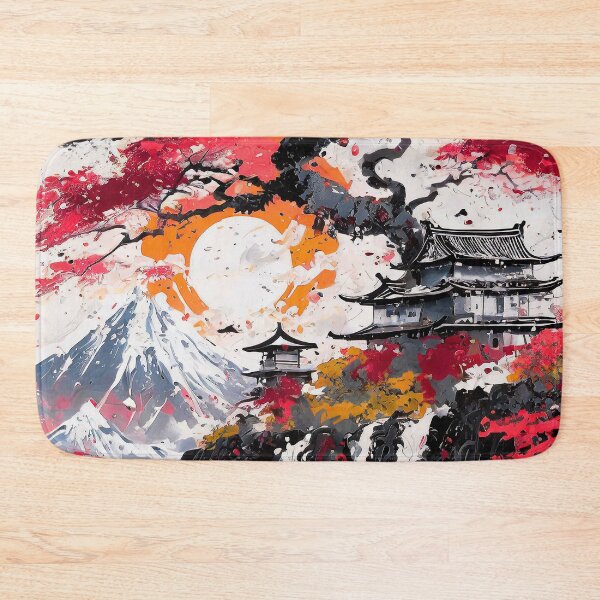 Item preview, Ukiyo-e Inspired Landscape, Ancient Japanese Art/5 designed and sold by Synthwave Poem.