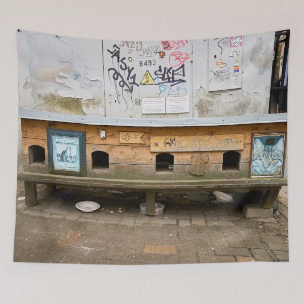 Item preview, Cat hostel. Riga 2024 designed and sold by Jouko Lehto Photography.