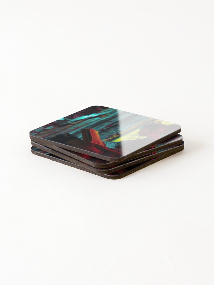 Thumbnail 4 of 5, Coasters (Set of 4), Break Time designed and sold by RicoInStudios.