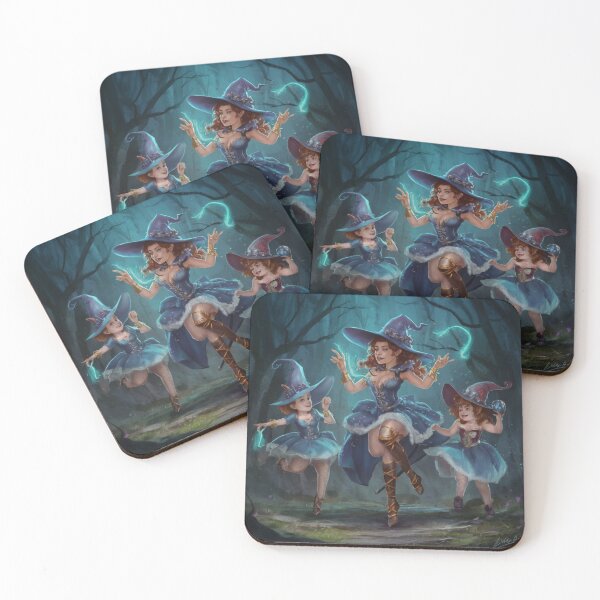 Item preview,   "Witches Dancing ". Funny Group of witches Dancing  with her kids  designed and sold by Obinne.