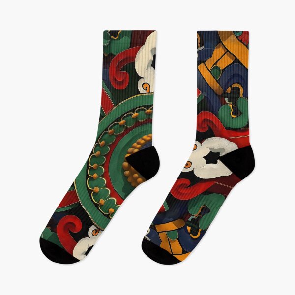 Item preview, Korean traditional architecture pattern  designed and sold by EmpressKorea.