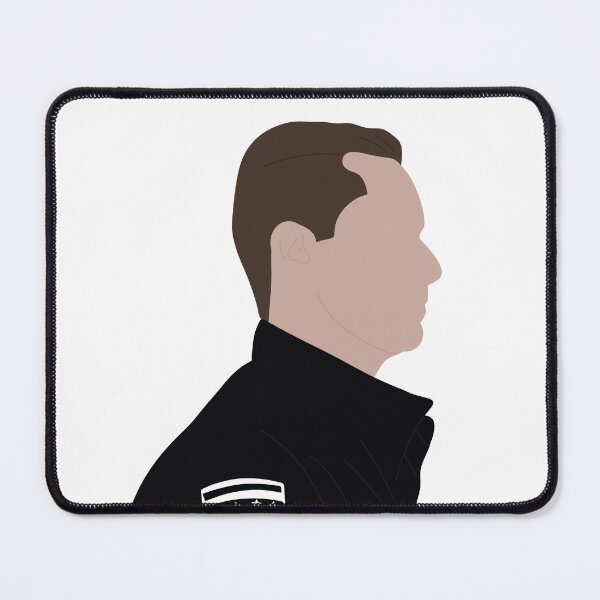 Item preview, Jay Halstead black uniform side profile designed and sold by AnnesCreatives.