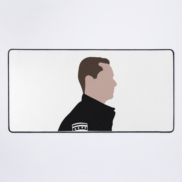 Item preview, Jay Halstead black uniform side profile designed and sold by AnnesCreatives.