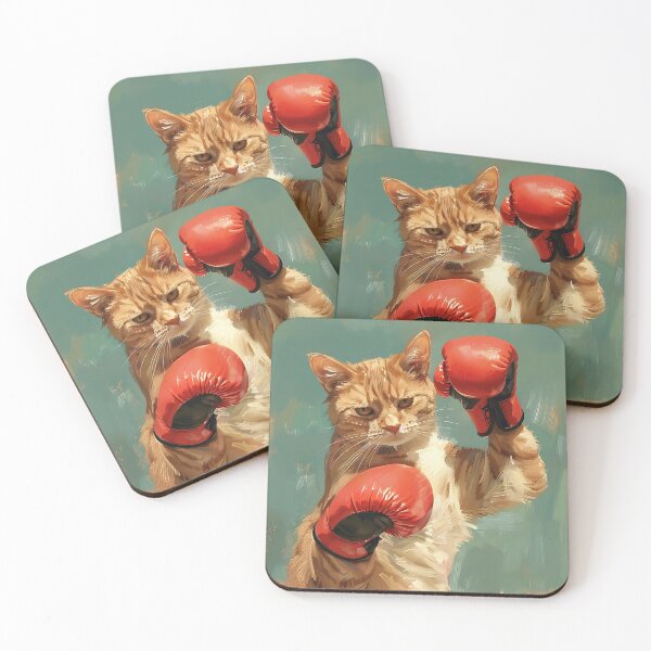 Item preview, Cat Boxing, Champion Boxer cat designed and sold by CreativeArts-S.