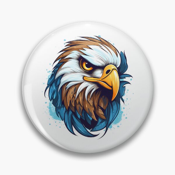Item preview, Eagle Head in Bold Logo Style Illustration designed and sold by NegarinFashions.