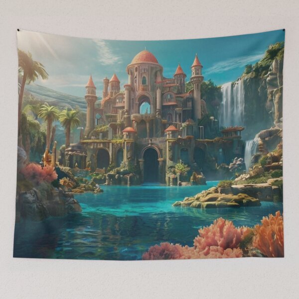 Item preview, AquaMarine Haven: Submerged Serenity designed and sold by BlareBlare.