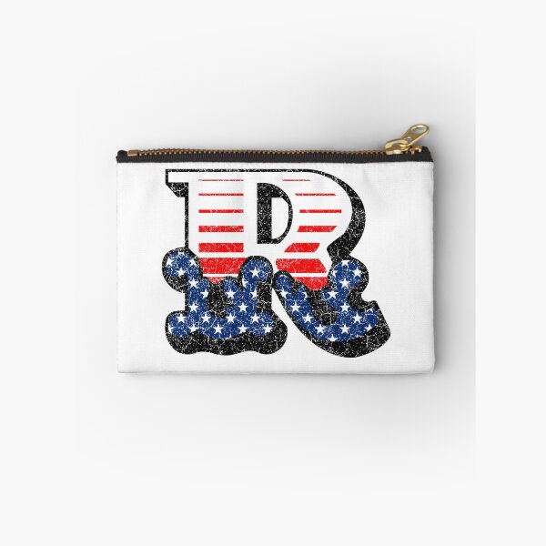 Item preview, R RETRO STYLE CAPITAL LETTER INITIAL T-SHIRT CLASSIC VINTAGE DISTRESSED STARS AND STRIPES AMERICAN USA FLAG AMERICA 4th JULY FONT LOGO TYPEFACE LETTERING TYPOGRAPHY MONOGRAM TEE designed and sold by prezziefactory.