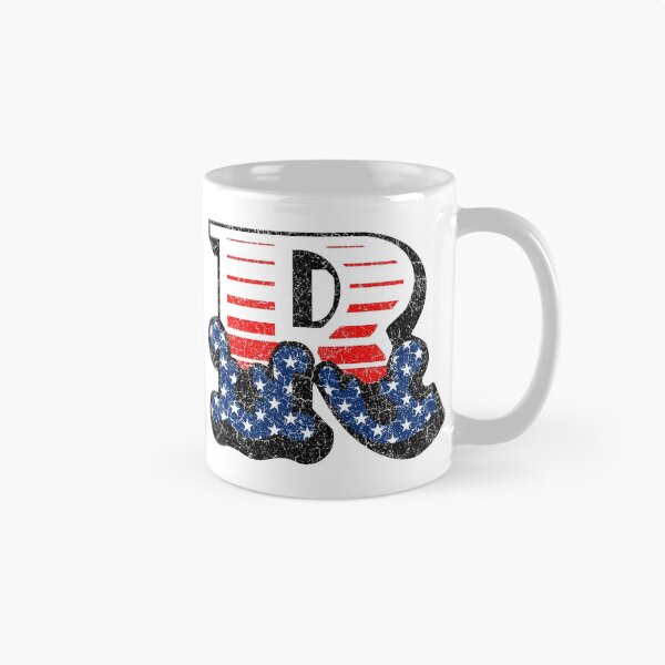 Item preview, R RETRO STYLE CAPITAL LETTER INITIAL T-SHIRT CLASSIC VINTAGE DISTRESSED STARS AND STRIPES AMERICAN USA FLAG AMERICA 4th JULY FONT LOGO TYPEFACE LETTERING TYPOGRAPHY MONOGRAM TEE designed and sold by prezziefactory.