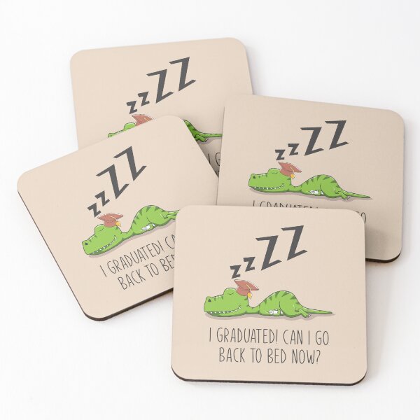 Item preview, "Funny Lazy Graduated T-rex Dinosaur: Senior Master Student of the Class of 2024, Proudly Graduated from High School and University – Can I Go Back to Bed Now?" designed and sold by artworkathome.