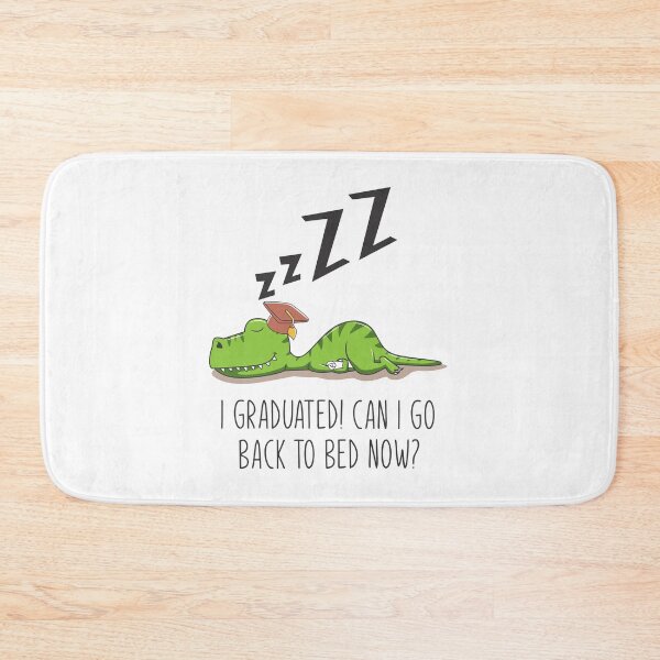 Item preview, "Funny Lazy Graduated T-rex Dinosaur: Senior Master Student of the Class of 2024, Proudly Graduated from High School and University – Can I Go Back to Bed Now?" designed and sold by artworkathome.
