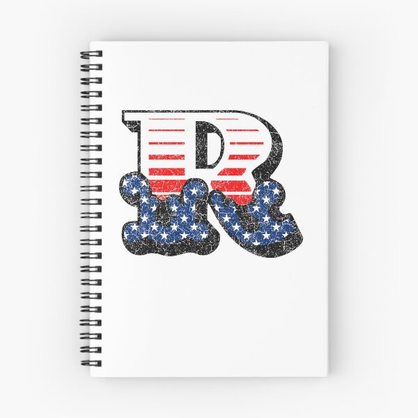 Item preview, R RETRO STYLE CAPITAL LETTER INITIAL T-SHIRT CLASSIC VINTAGE DISTRESSED STARS AND STRIPES AMERICAN USA FLAG AMERICA 4th JULY FONT LOGO TYPEFACE LETTERING TYPOGRAPHY MONOGRAM TEE designed and sold by prezziefactory.