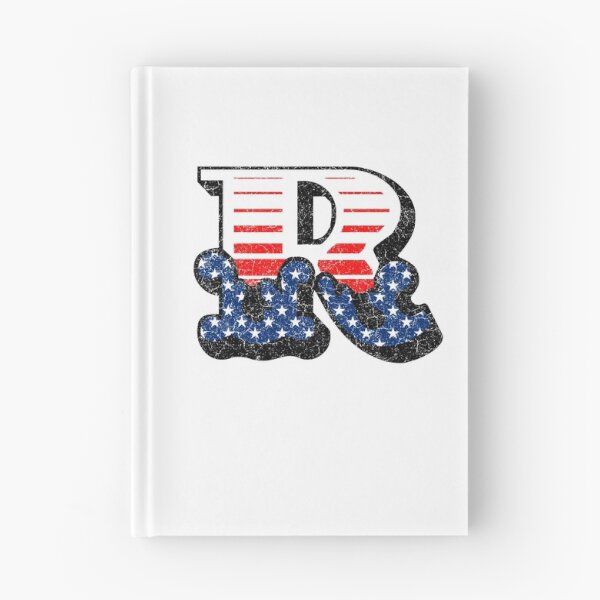 Item preview, R RETRO STYLE CAPITAL LETTER INITIAL T-SHIRT CLASSIC VINTAGE DISTRESSED STARS AND STRIPES AMERICAN USA FLAG AMERICA 4th JULY FONT LOGO TYPEFACE LETTERING TYPOGRAPHY MONOGRAM TEE designed and sold by prezziefactory.