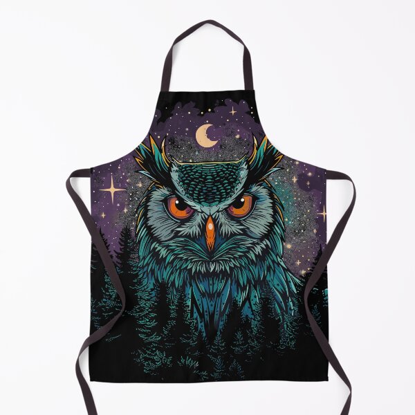 Item preview, Horned Owl at Night over the Forest designed and sold by FloeC.
