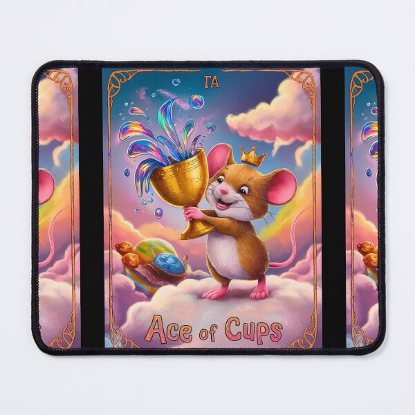 Item preview, Tarot Card - Ace of Cups. mouse theme, mouse lover, cute mouse designed and sold by ZodiacWonders.