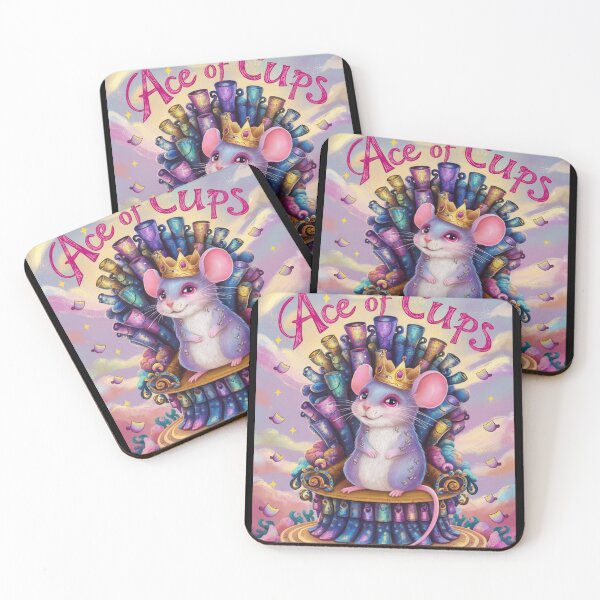 Item preview, Tarot Card - Ace of Cups. mouse theme, mouse lover, cute mouse designed and sold by ZodiacWonders.