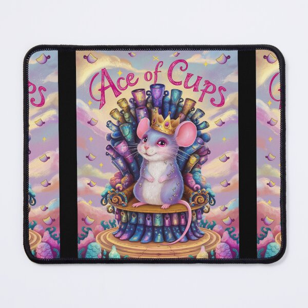 Item preview, Tarot Card - Ace of Cups. mouse theme, mouse lover, cute mouse designed and sold by ZodiacWonders.