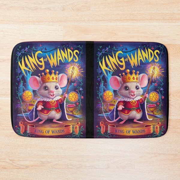 Item preview, Tarot Card - King of Wands. mouse theme, mouse lover, cute mouse designed and sold by ZodiacWonders.