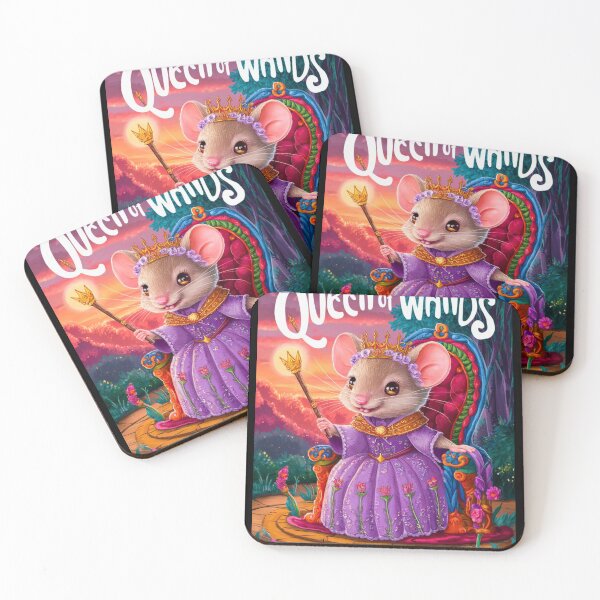 Item preview, Tarot Card - Queen of Wands. mouse theme, mouse lover, cute mouse designed and sold by ZodiacWonders.