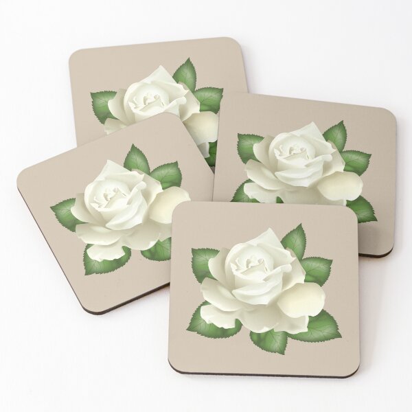Item preview, White Roses Flower Botanical Spring designed and sold by zorkaa1.