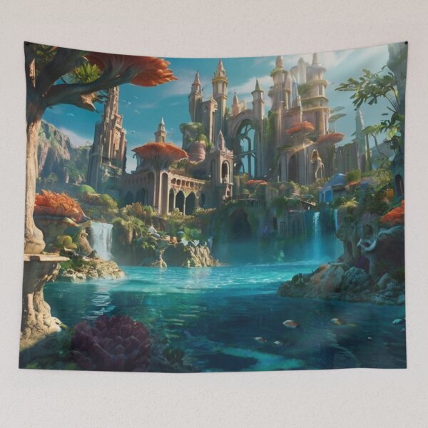 Item preview, Coral Crest Submerged Splendor beneath the Waves designed and sold by BlareBlare.