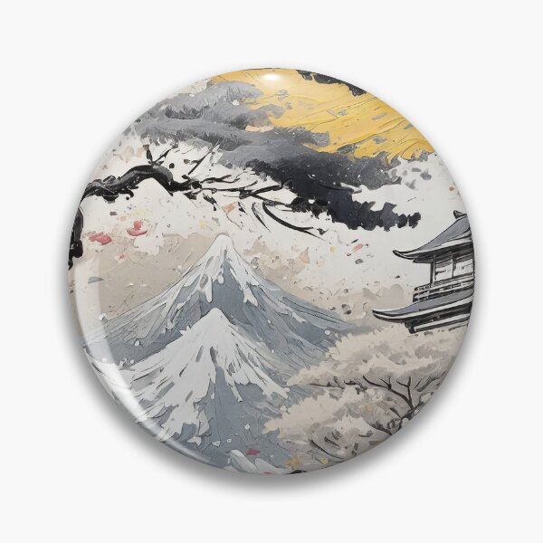 Item preview, Ukiyo-e Inspired Landscape, Ancient Japanese Art/6 designed and sold by Synthwave Poem.
