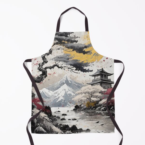 Item preview, Ukiyo-e Inspired Landscape, Ancient Japanese Art/6 designed and sold by Synthwave Poem.