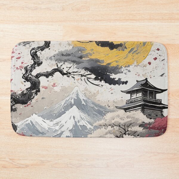 Item preview, Ukiyo-e Inspired Landscape, Ancient Japanese Art/6 designed and sold by Synthwave Poem.