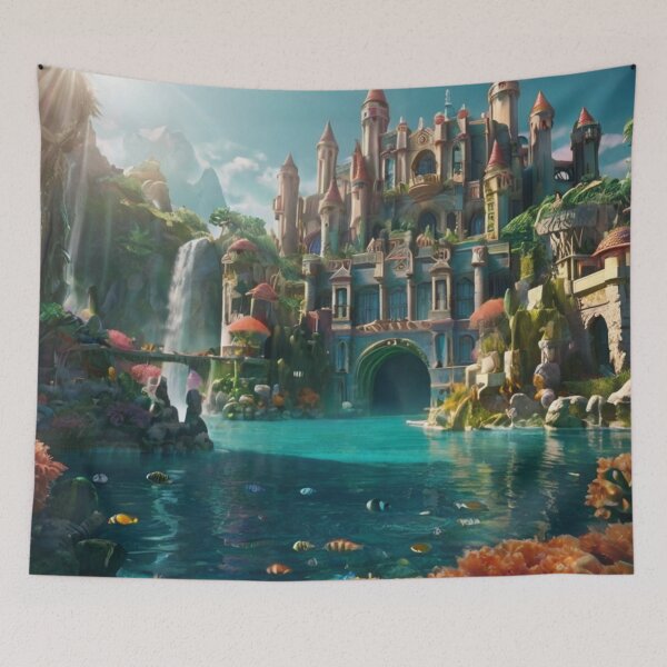 Item preview, Oceanic Opal: Submerged Sanctuary of Cascading Coral designed and sold by BlareBlare.