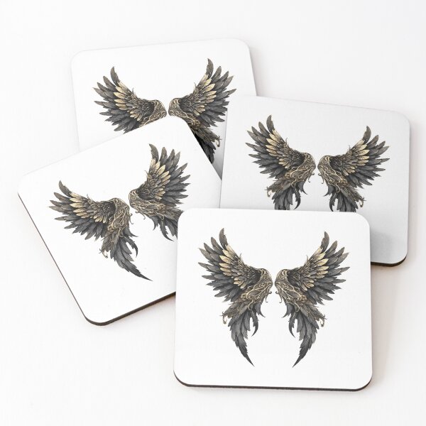 Item preview, Archangel Dark Wings Illustration designed and sold by NegarinFashions.