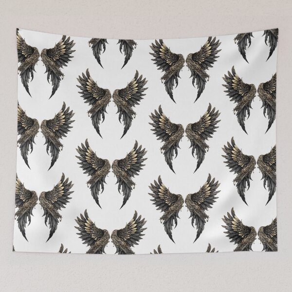 Item preview, Archangel Dark Wings Illustration designed and sold by NegarinFashions.