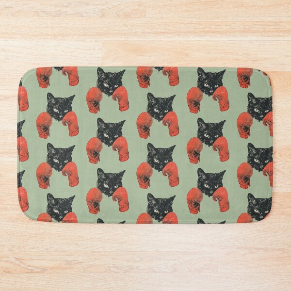 Item preview, Cat Boxing, Champion Boxer black cat designed and sold by CreativeArts-S.