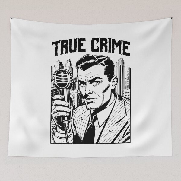 Item preview, True Crime Podcast Host Funny Vintage Podcaster City designed and sold by GrandeDuc.