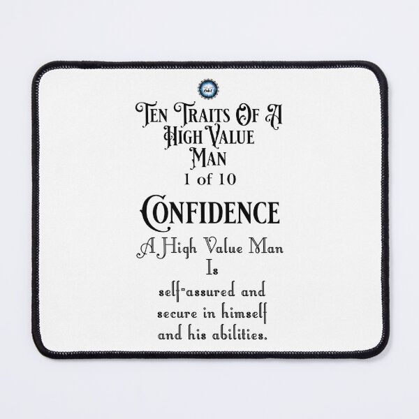 Item preview, Ten Traits Of A High Value MAN - CONFIDENCE 1 of 10 designed and sold by Xzendor7 Digital Art Creations.