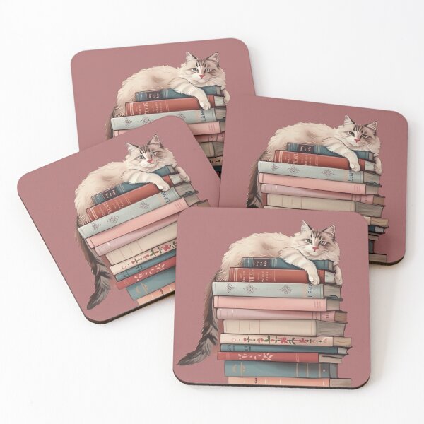 Item preview, Cat and Books designed and sold by anderelbe.