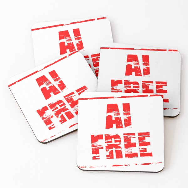 Item preview, AI Free red rubber stamp effect designed and sold by funkyworm.