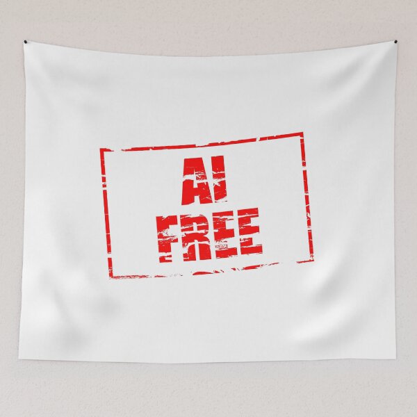 Item preview, AI Free red rubber stamp effect designed and sold by funkyworm.
