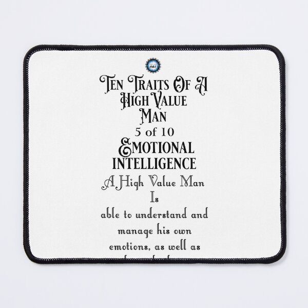 Item preview, Ten Traits Of A High Value MAN - Emotional Intelligence 5 of 10 designed and sold by Xzendor7 Digital Art Creations.