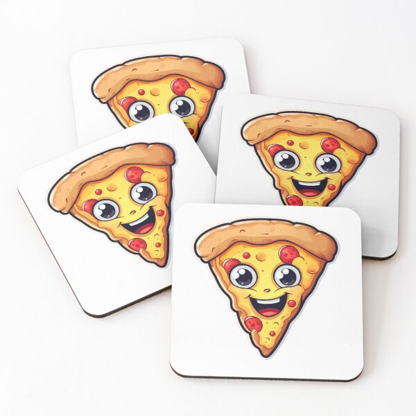 Item preview, Cheerful Pizza Slice Character designed and sold by yasarstore.