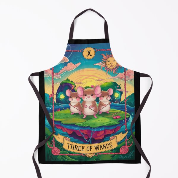 Item preview, Tarot Card - Three of Wands. mouse theme, mouse lover, cute mouse designed and sold by ZodiacWonders.